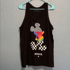 Black Neff Mickey Mouse tank top
